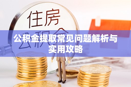 道真公积金提取常见问题解析与实用攻略