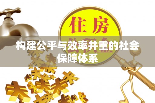 道真构建公平与效率并重的社会保障体系