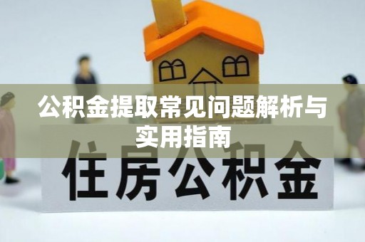 道真公积金提取常见问题解析与实用指南