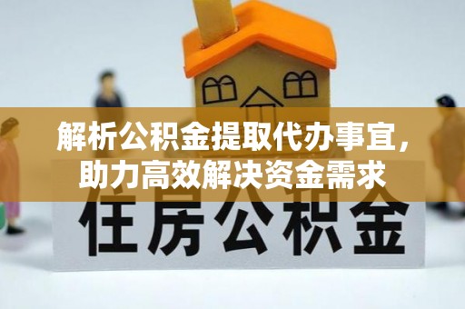 道真解析公积金提取代办事宜，助力高效解决资金需求