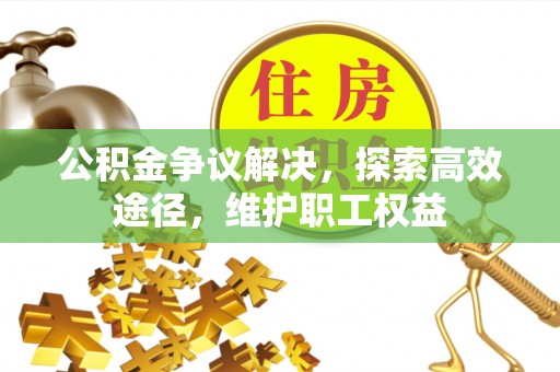 道真公积金争议解决，探索高效途径，维护职工权益